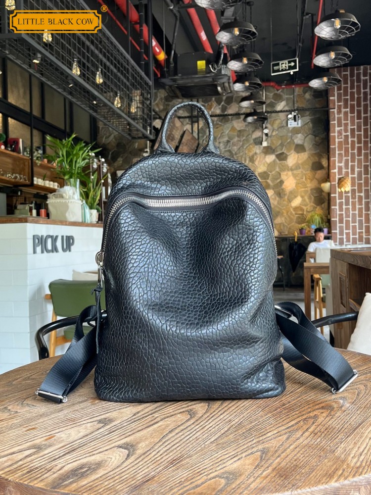 Leatherwork Bag - Мягкий повседневный рюкзак из натуральной овчины