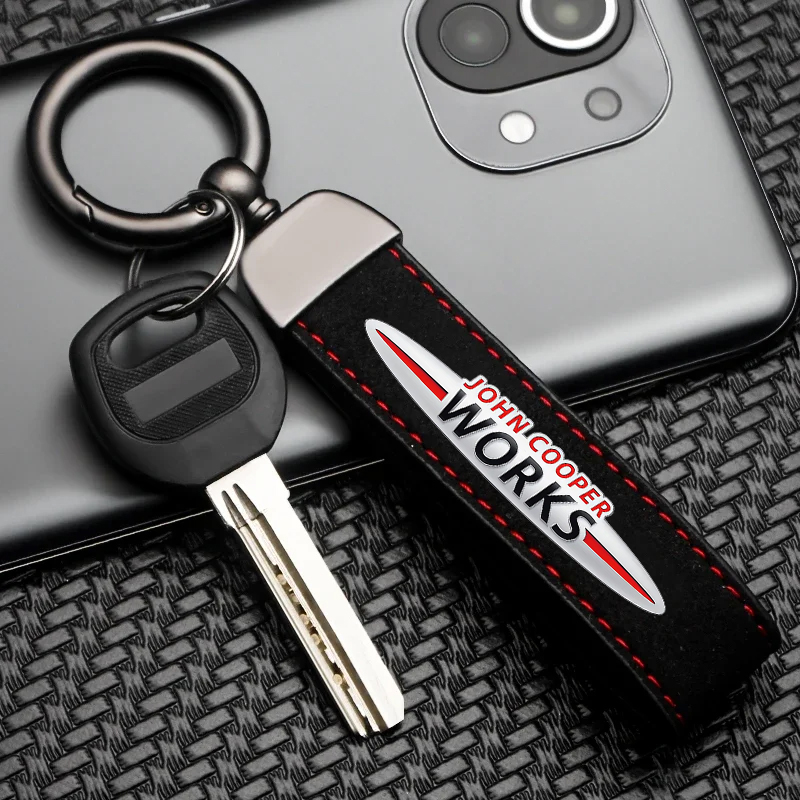 Leather Work For Car - Брелок-подвеска с логотипом Mini Cooper One