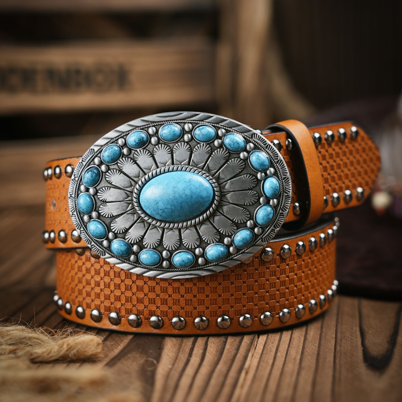 Leather Work Western - Мужской и женский повседневный ремень в