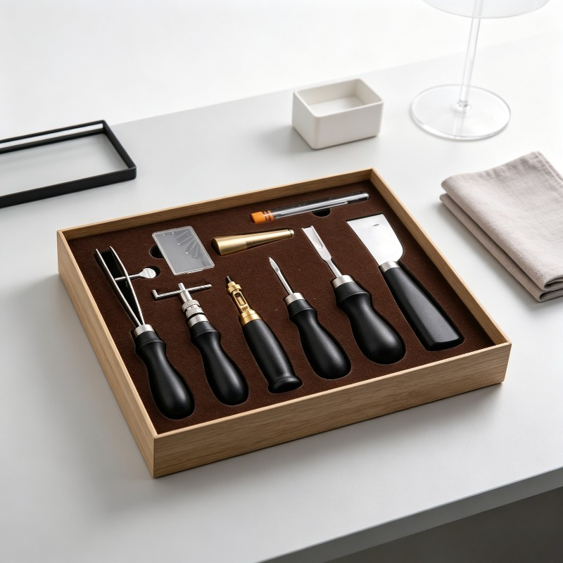 Beginner Leatherwork Kit - Полный набор для ручного шитья кожи,