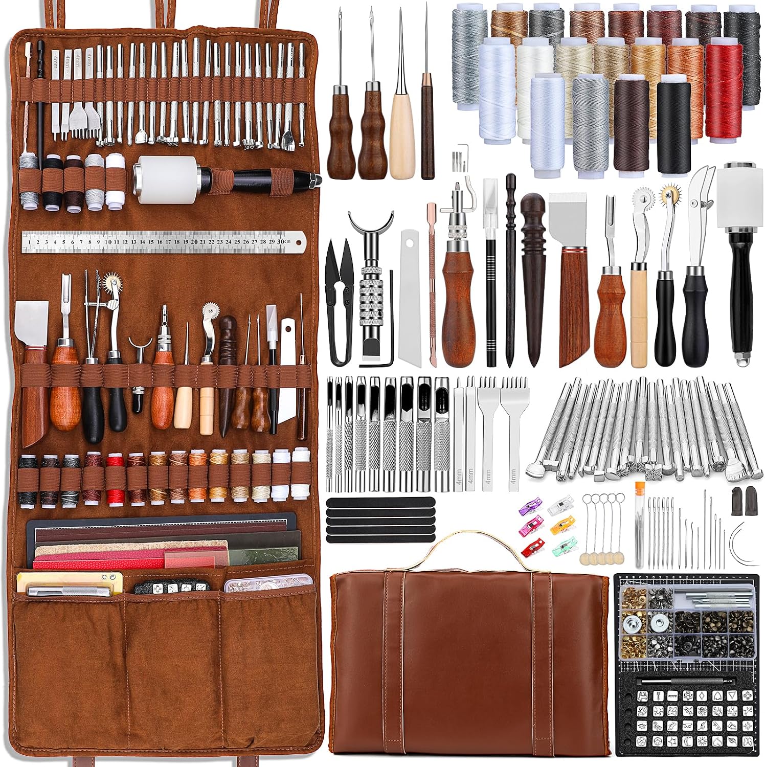 Leather Work Leather - Набор инструментов для работы с кожей: