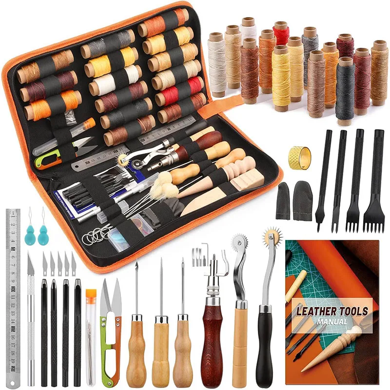Beginner Leatherwork Kit - Набор инструментов для работы с кожей: