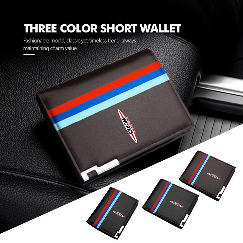 Leather Work For Car - Мужской кожаный кошелек с несколькими отделениями
