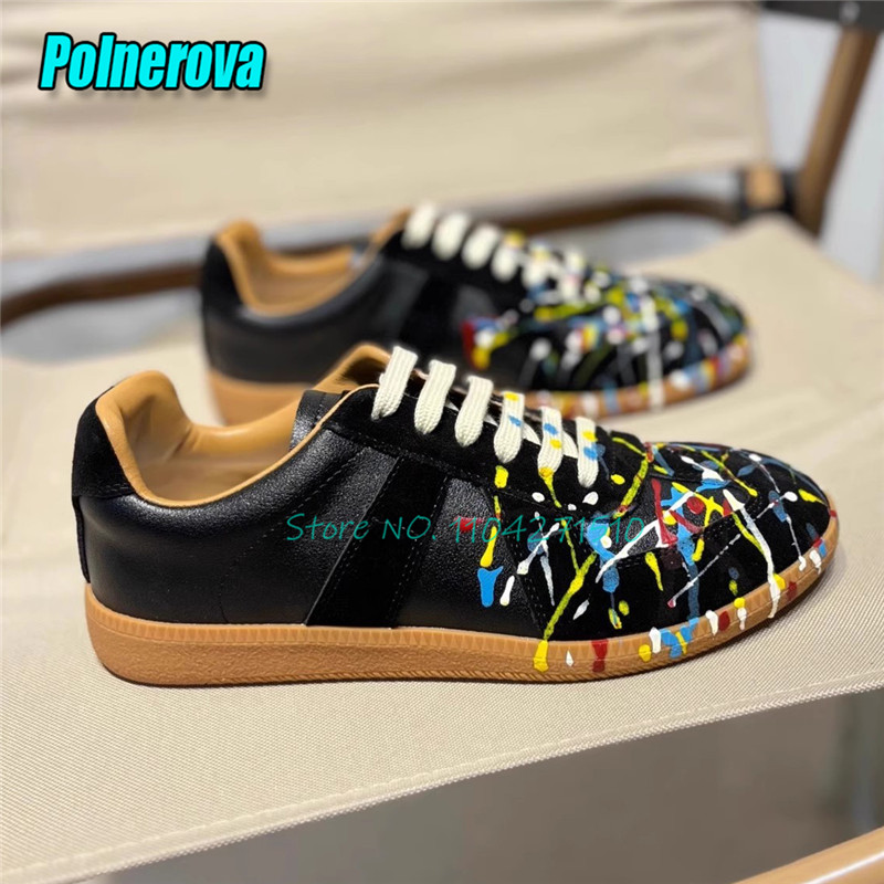 Leather Dye Finish - Летние модные повседневные кроссовки для мужчин