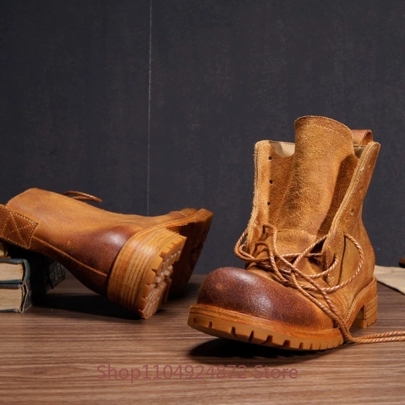 Мужские ботинки ручной работы  – обзор и цена Leather Work Western