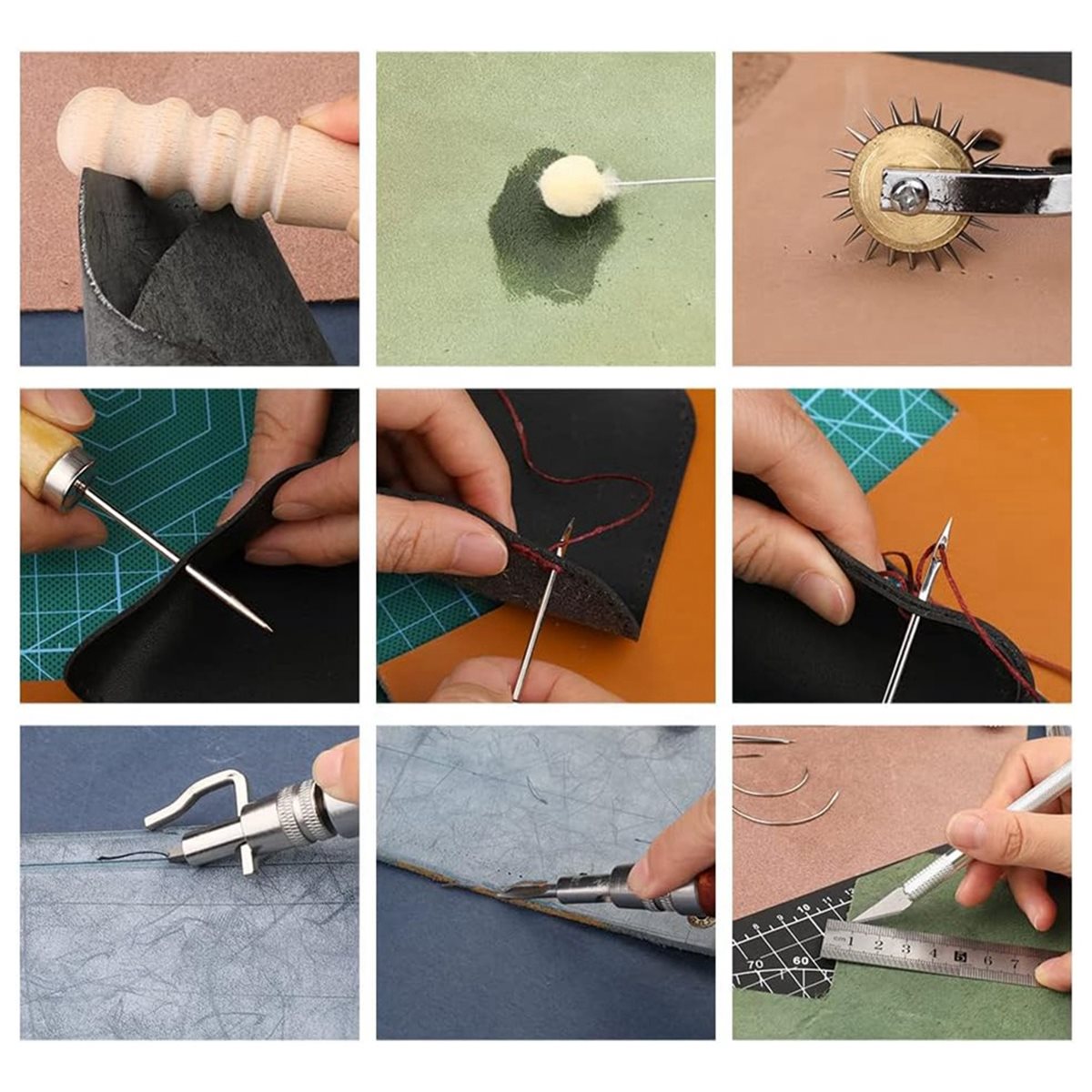 Набор инструментов для работы  – обзор и цена Beginner Leatherwork Kit