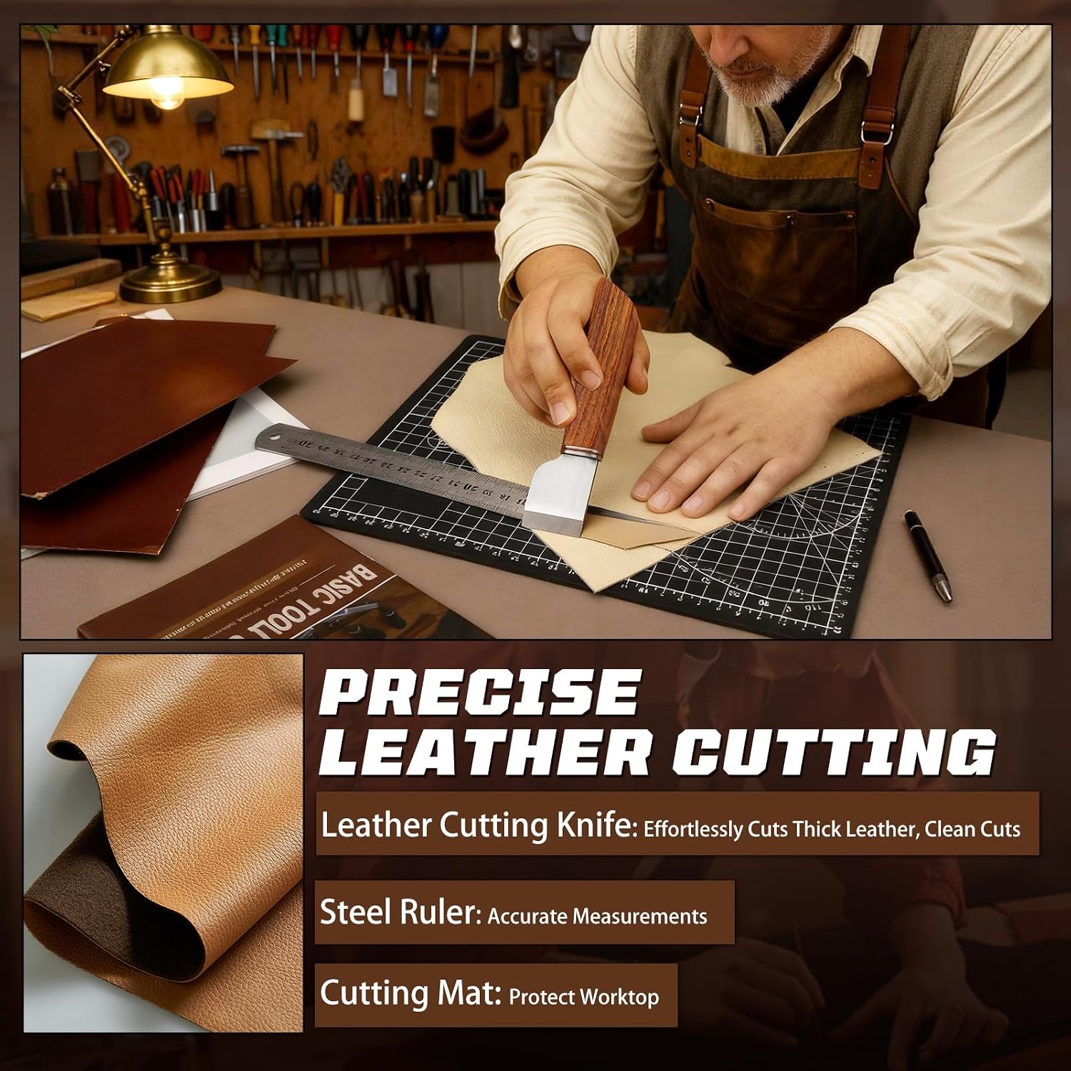 Набор для работы с кожей, инст – обзор и цена Leather Work Leather