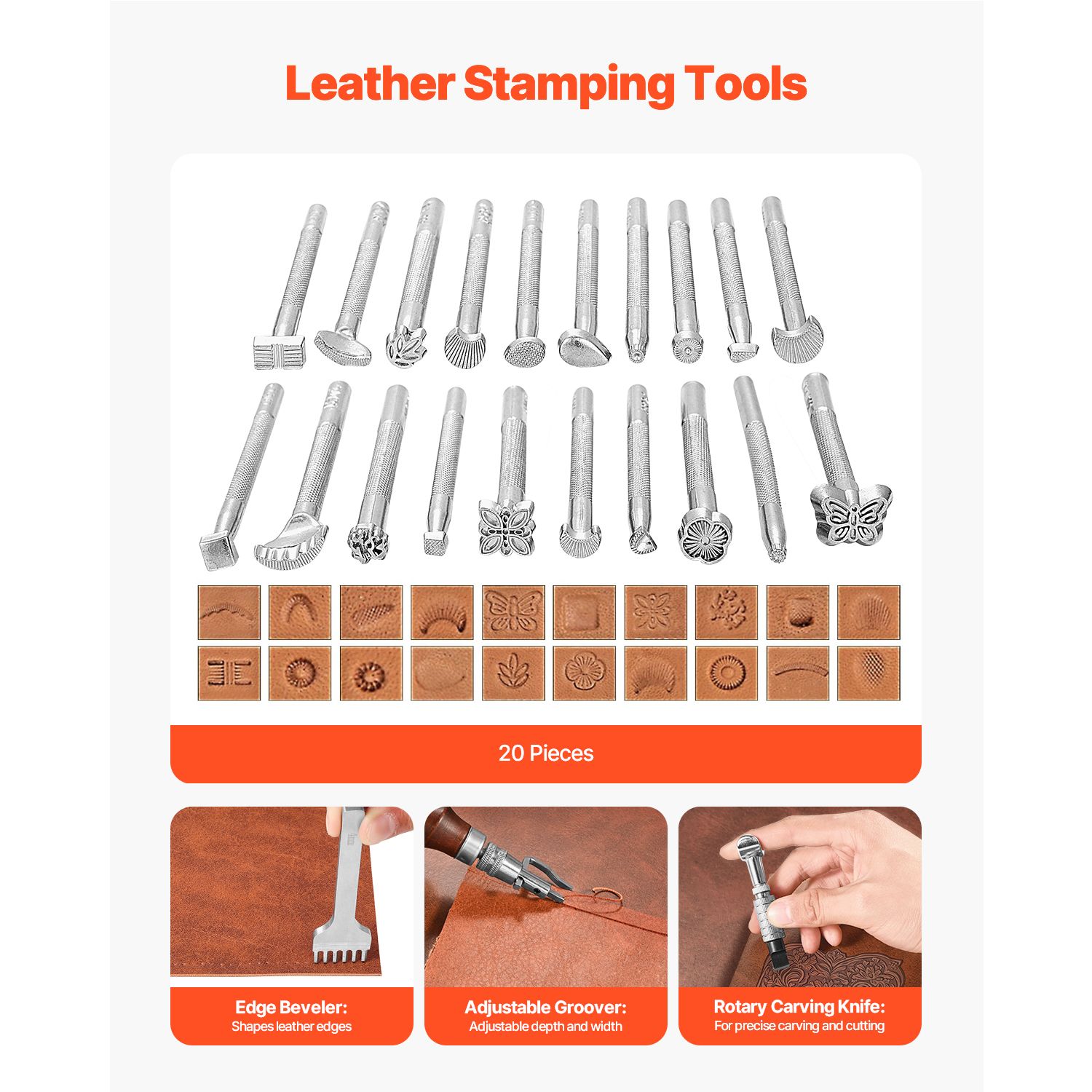 Набор инструментов для работы  – обзор и цена Beginner Leatherwork Kit
