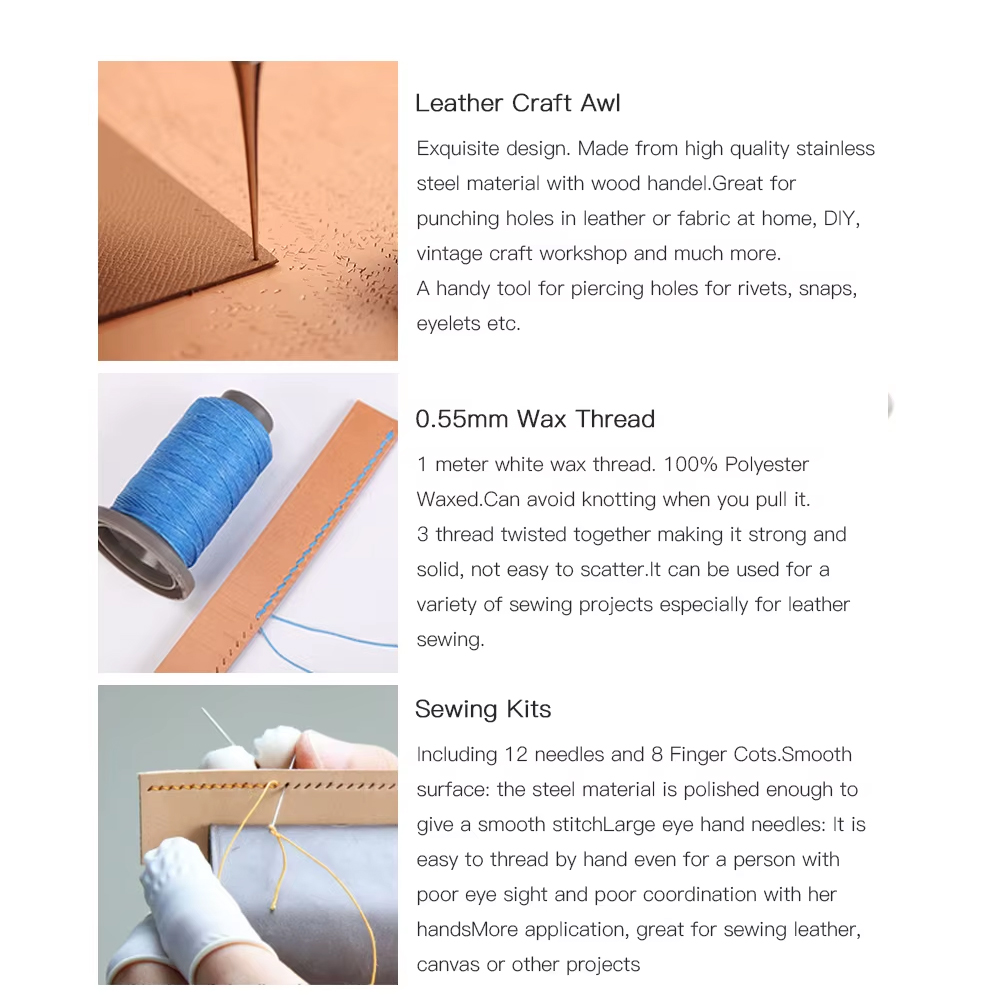 Набор инструментов для работы  – обзор и цена Beginner Leatherwork Kit